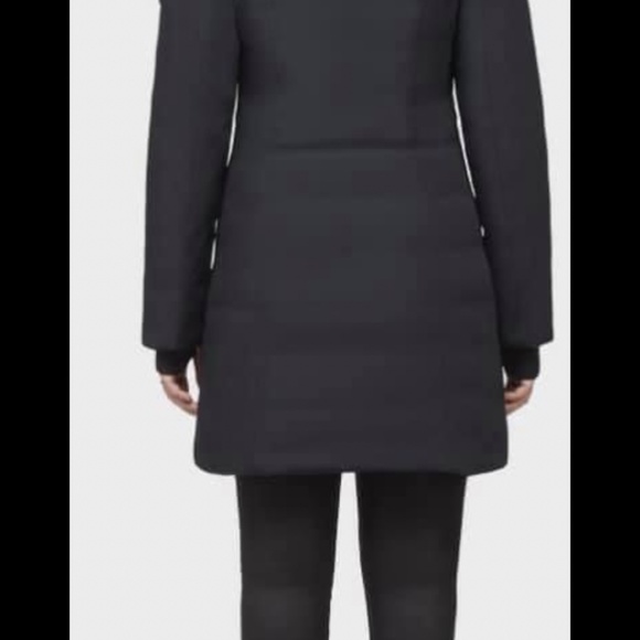 Black Rudsak jacket with leather trim and fur - Picture 2 of 3